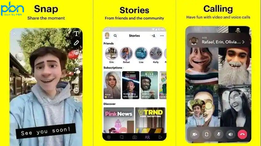 App Snapchat - Ghi lại mọi khoảnh khắc